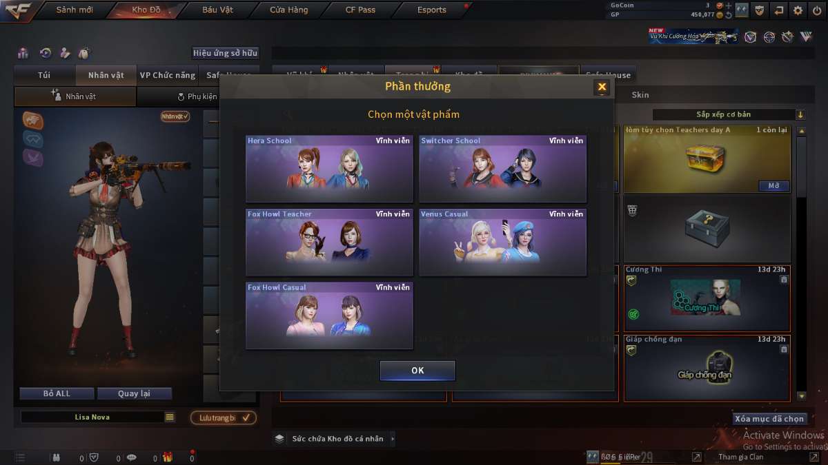 shop acc cf uy tin gia re